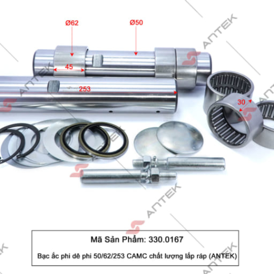 Bạc ắc phi dê phi 50/62/253 (CAMC) chất lượng lắp ráp – Antek