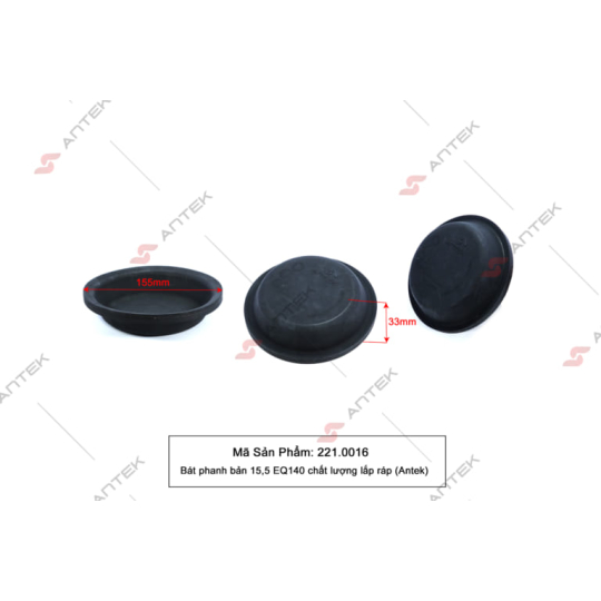 Bát phanh bản 15,5 EQ140 chất lượng lắp ráp – Antek