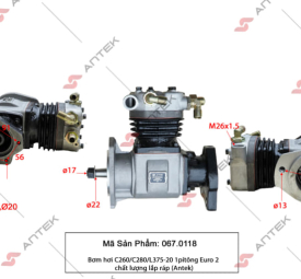 Bơm hơi C260/C280/L375-20 1 piston Euro 2 – Antek